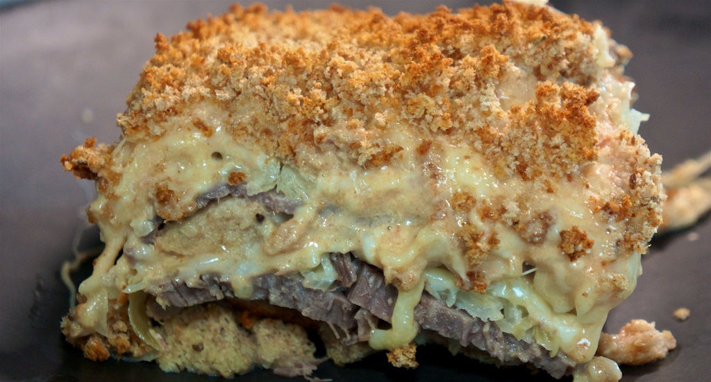 Apr 11: Double Double; Reuben Casserole