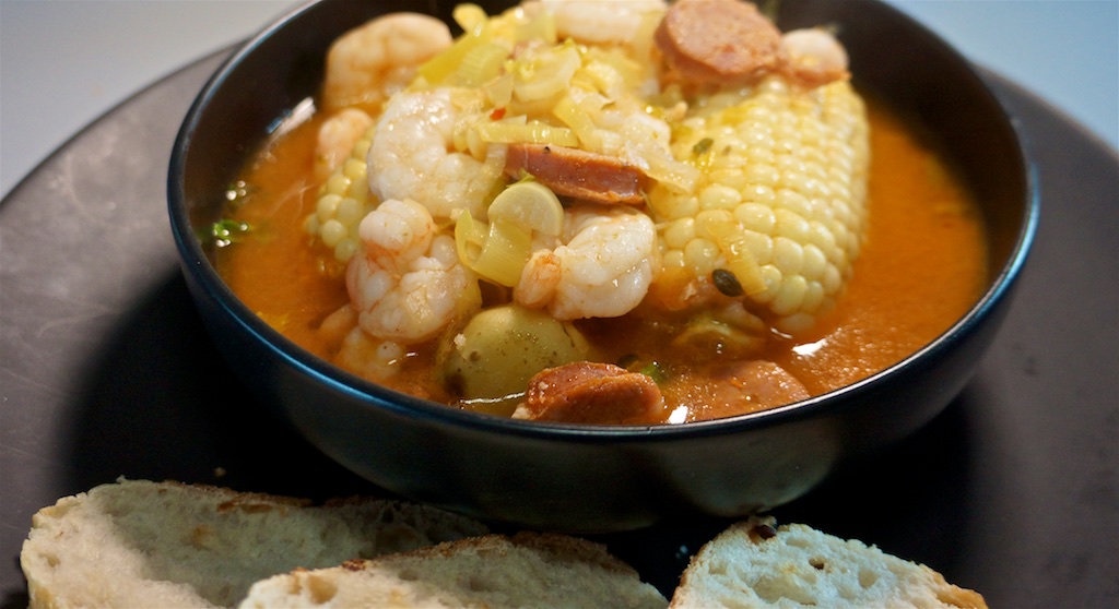 May 7: Lunch out; Frogmore Stew