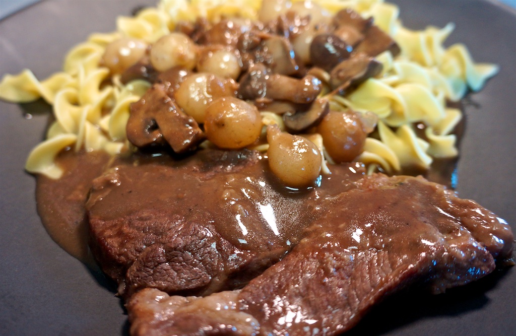 Aug 11: Japanese; Cross Rib Steak and Burgundy with Egg Noodles