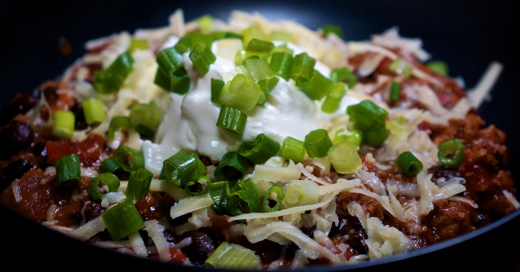 Nov 1: Smoked Salmon Roll; Bacon and Black Bean Chili