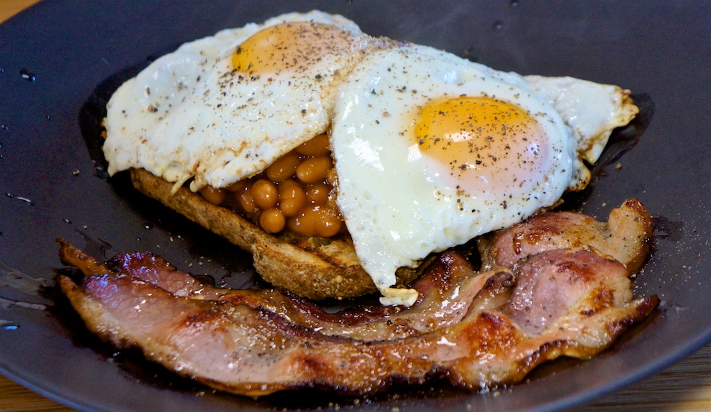 Dec 24: Bacon, Baked Beans & Eggs on Fry Bread; Traditional German Stew