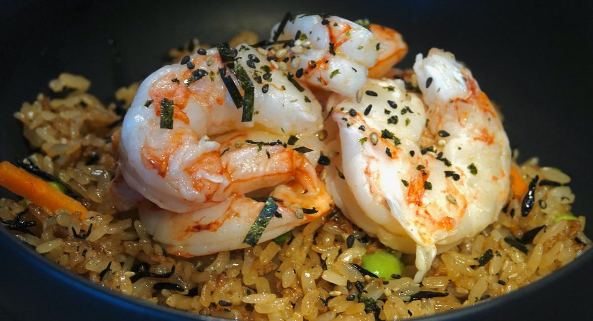Mar 23: Ham & Coleslaw; Sous Vide Shrimp on Japanese Style Fried Rice