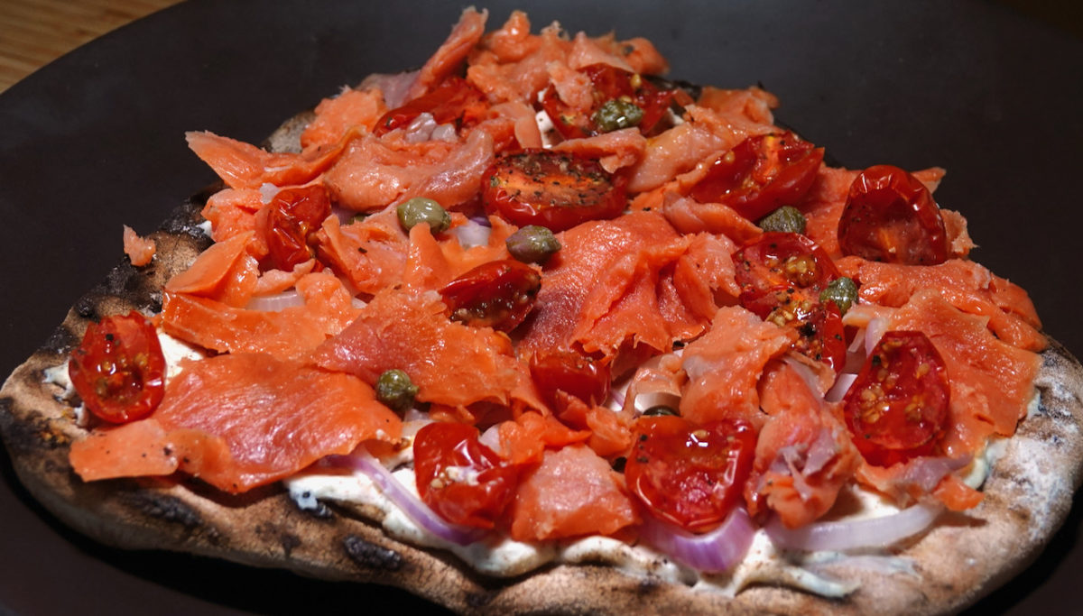 Sep 3: Smoked Salmon Pizza with Pickled Beets and Onion