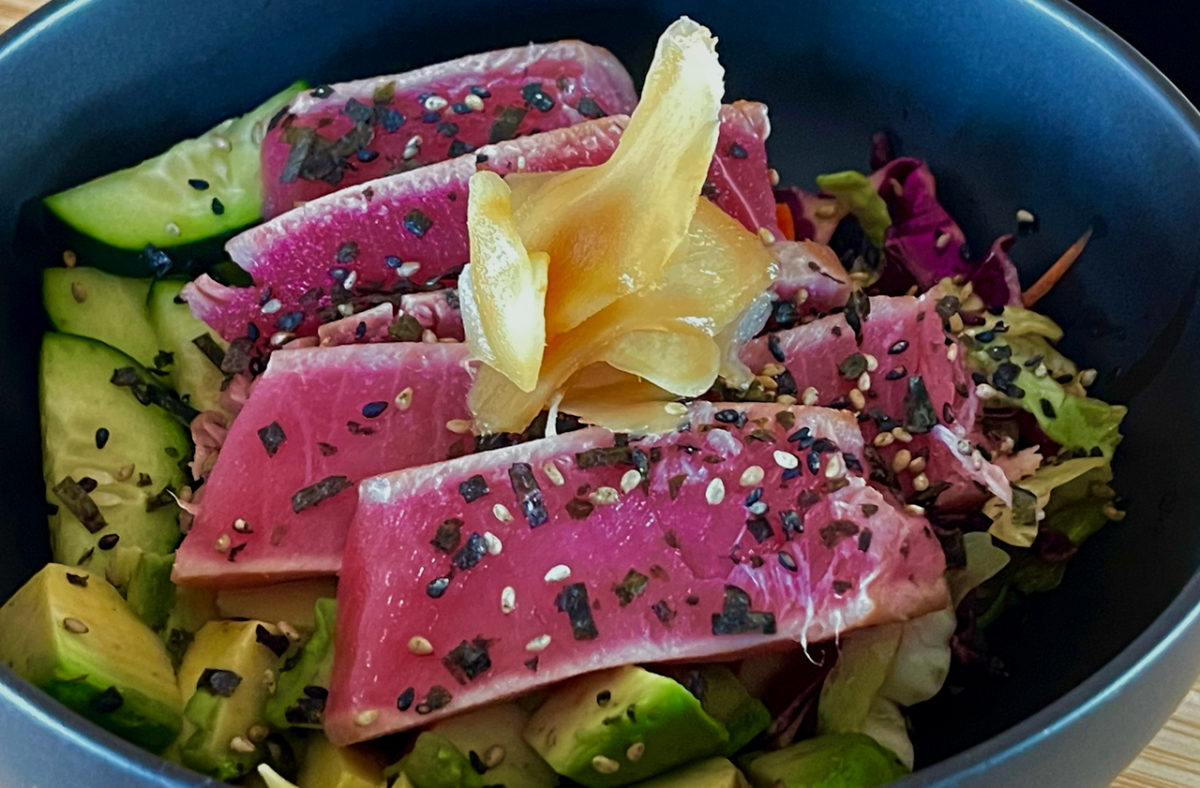 Apr 8: Tuna Tataki Rice  Bowl