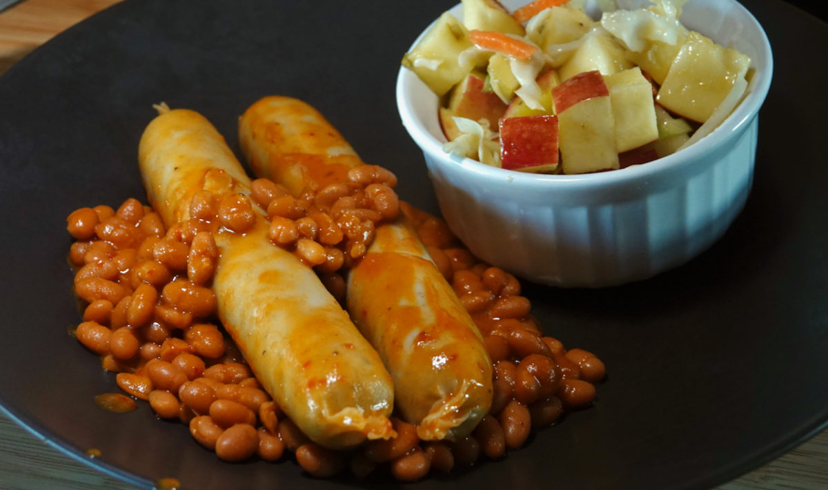 May 29: Beer Bratwurst, Carolina Baked Beans and Apple Slaw