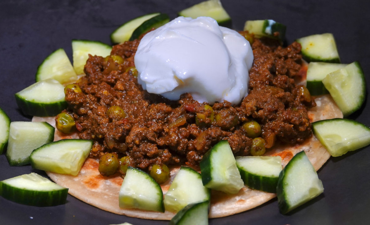 Jun 12: Lamb Keema on Paratha