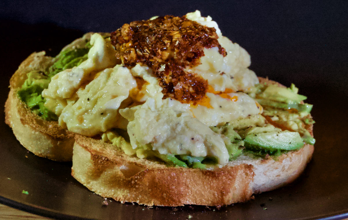 Oct 18: Folded Eggs on Avocado Toast