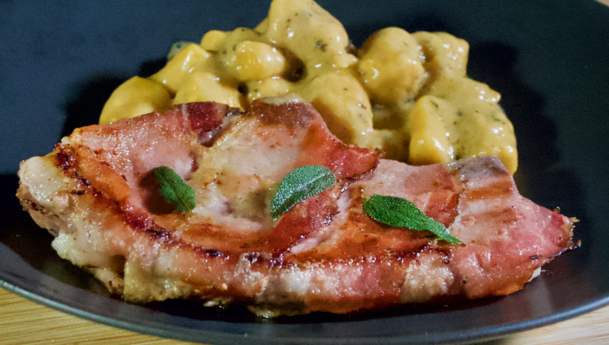 Oct 15: Saltimbocca with Sweet Potato Gnocchi in a Butter Sage Sauce