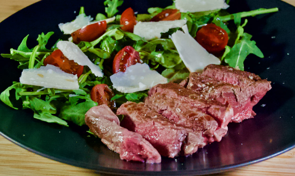 Oct 20: Tagliata with Arugula, Cherry Tomato and Parmigiana Reggiano